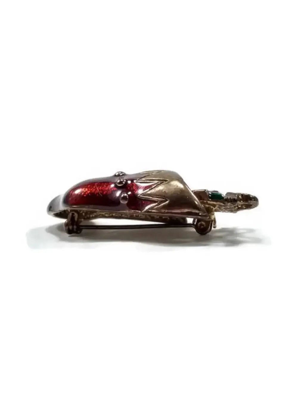 Vintage Christmas Stocking Brooch.